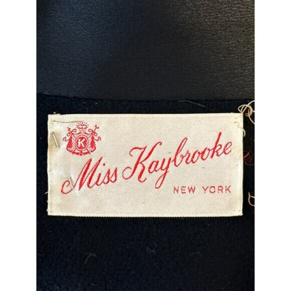 VTG 100% Chinese Cashmere Trench Coat M Black Ultra Soft Lined Luxury Minimalist - Picture 8 of 13